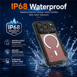 REDPEPPER FM Series For iPhone 18 Pro IPX8 Waterproof Case PC TPU PET Clear Magnetic Phone Cover