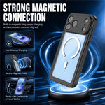 REDPEPPER FM Series For iPhone 18 Pro Max IPX8 Waterproof Case PC TPU PET Clear Magnetic Phone Cover
