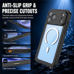 REDPEPPER FM Series For iPhone 18 Pro Max IPX8 Waterproof Case PC TPU PET Clear Magnetic Phone Cover
