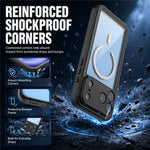 REDPEPPER FM Series For iPhone 18 Pro Max IPX8 Waterproof Case PC TPU PET Clear Magnetic Phone Cover