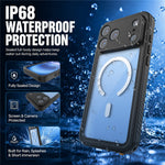 REDPEPPER FM Series For iPhone 18 Pro Max IPX8 Waterproof Case PC TPU PET Clear Magnetic Phone Cover