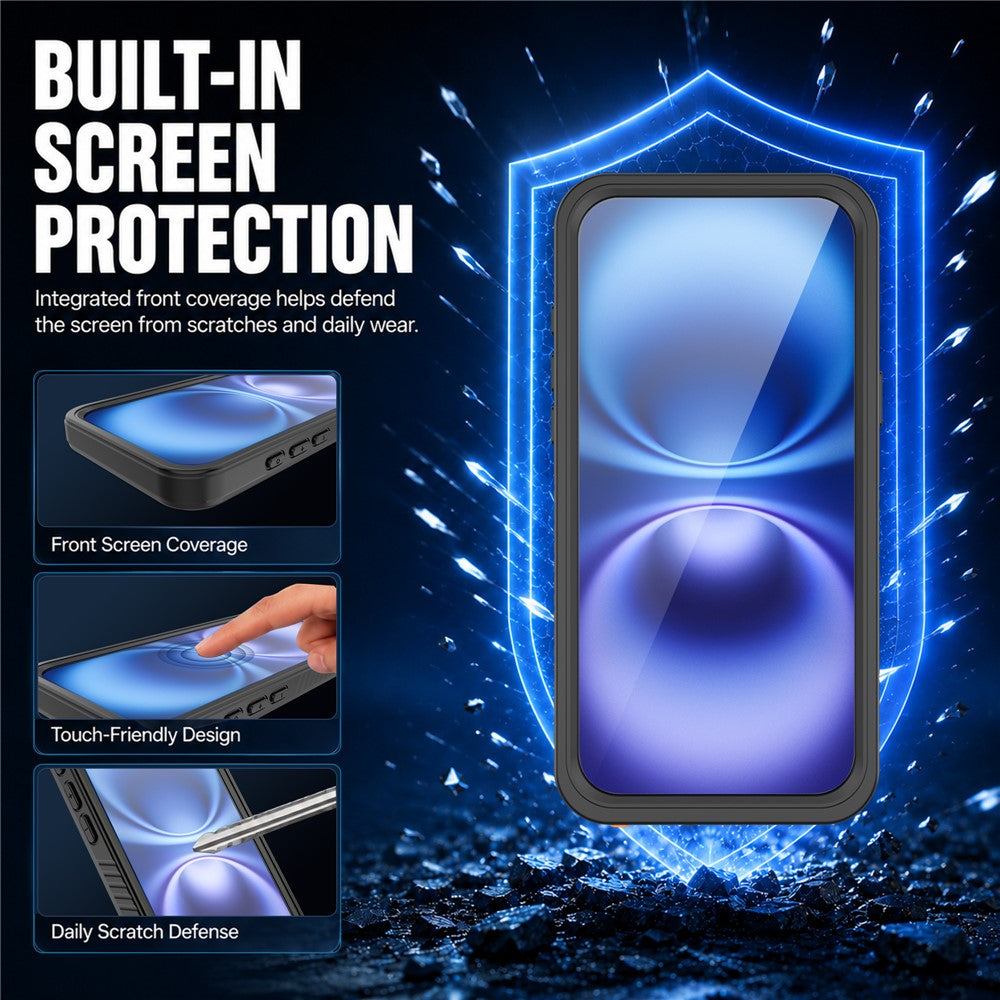 REDPEPPER FM Series For iPhone 18 Pro Max IPX8 Waterproof Case PC TPU PET Clear Magnetic Phone Cover