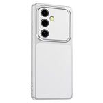 Til Samsung Galaxy A55 5G Telefoncover Lammeskindsstruktur PC TPU PU Læder Stødsikkert Beskyttelsescover