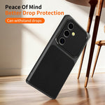 Til Samsung Galaxy A55 5G Telefoncover Lammeskindsstruktur PC TPU PU Læder Stødsikkert Beskyttelsescover