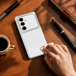 For Samsung Galaxy A35 5G Phone Case Lambskin Texture PC TPU PU Leather Shockproof Protective Cover