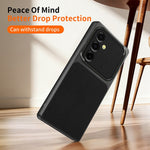 For Samsung Galaxy A35 5G Phone Case Lambskin Texture PC TPU PU Leather Shockproof Protective Cover