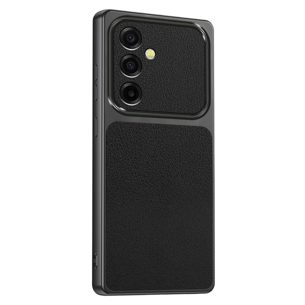 For Samsung Galaxy A35 5G Phone Case Lambskin Texture PC TPU PU Leather Shockproof Protective Cover