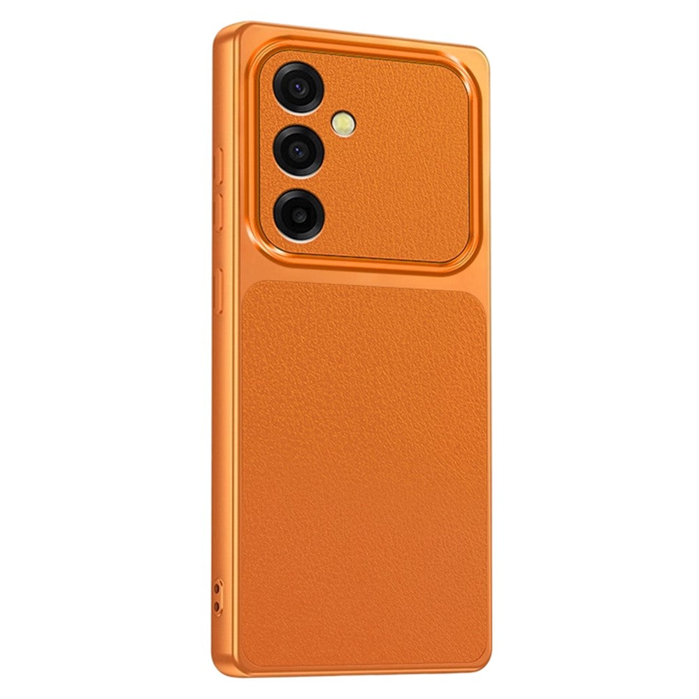 For Samsung Galaxy A35 5G Phone Case Lambskin Texture PC TPU PU Leather Shockproof Protective Cover