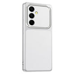 Samsung Galaxy A15 4G / A15 5G mobilskal Lammskinnstextur PC TPU PU-läder Stötsäkert Skyddsfodral