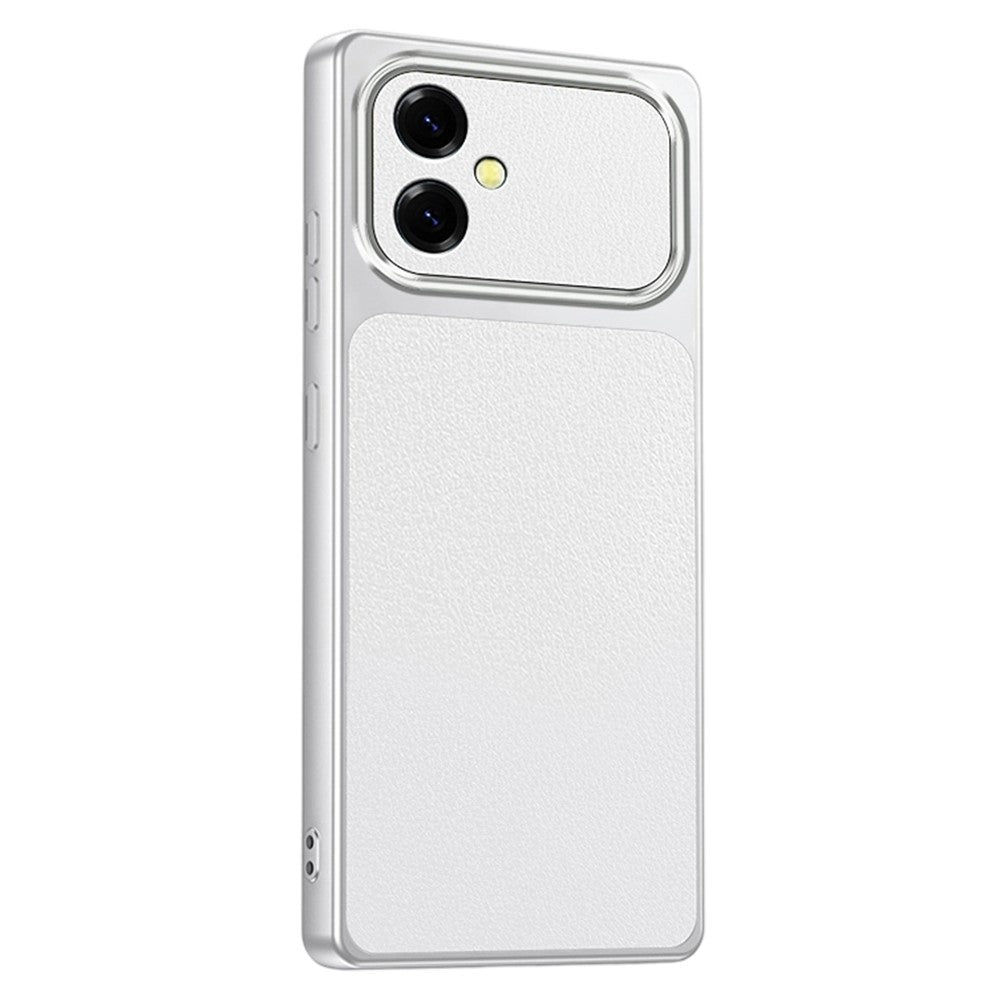 For Samsung Galaxy A07 4G Phone Case Lambskin Texture PC TPU PU Leather Shockproof Protective Cover