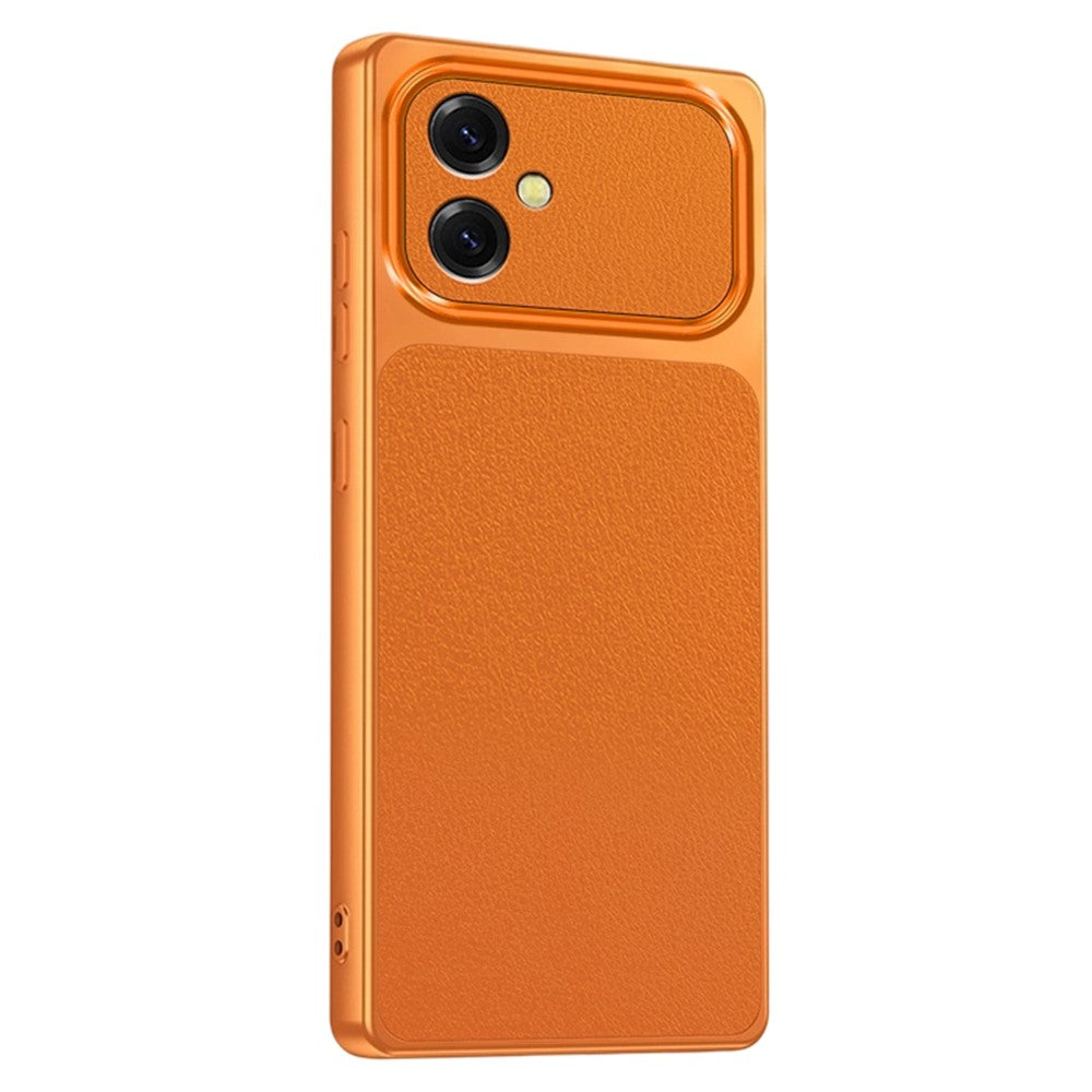 For Samsung Galaxy A07 4G Phone Case Lambskin Texture PC TPU PU Leather Shockproof Protective Cover