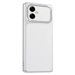 For Samsung Galaxy A05 4G Phone Case Lambskin Texture PC TPU PU Leather Shockproof Protective Cover
