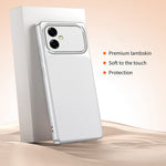 For Samsung Galaxy A05 4G Phone Case Lambskin Texture PC TPU PU Leather Shockproof Protective Cover