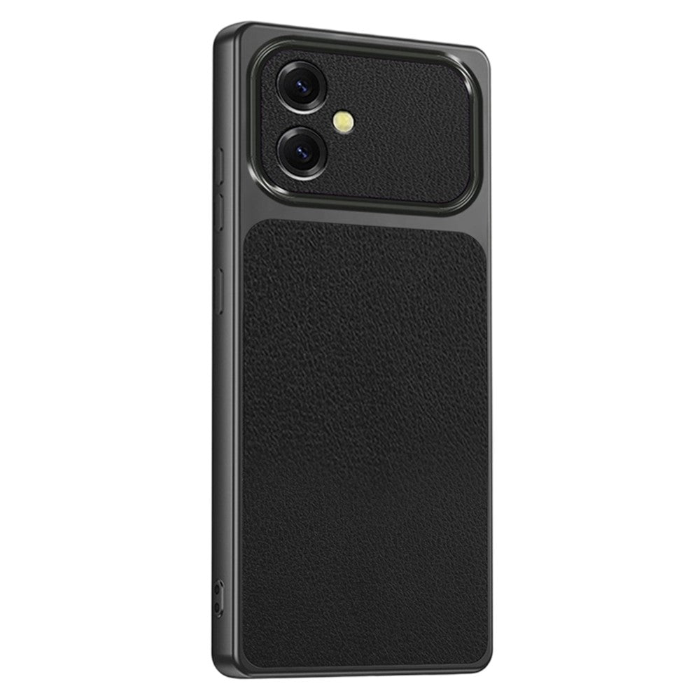 For Samsung Galaxy A05 4G Phone Case Lambskin Texture PC TPU PU Leather Shockproof Protective Cover