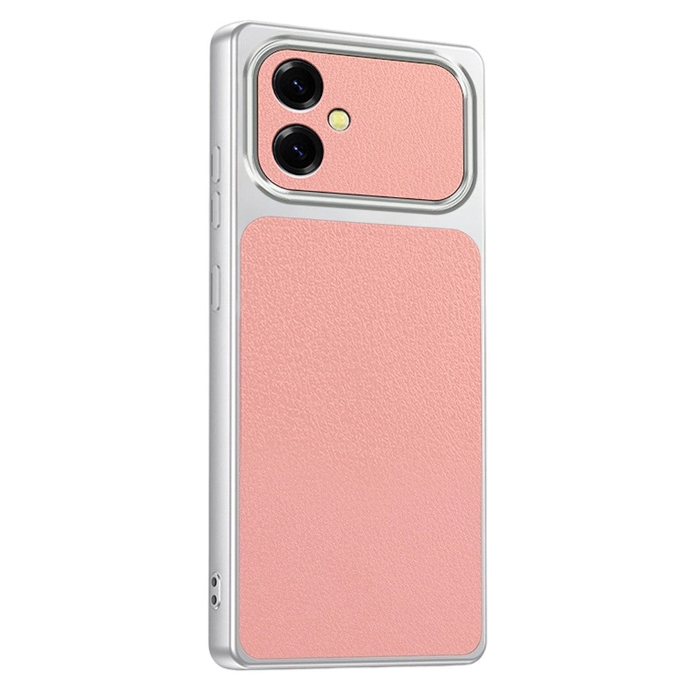 For Samsung Galaxy A05 4G Phone Case Lambskin Texture PC TPU PU Leather Shockproof Protective Cover