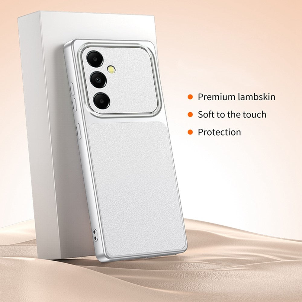 Til Samsung Galaxy A05s 4G Telefoncover Lammeskindsstruktur PC TPU PU Læder Stødsikkert Beskyttelsescover
