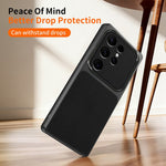 For Samsung Galaxy S24 Ultra Phone Case Lambskin Texture PC TPU PU Leather Shockproof Protective Cover