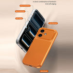 For iPhone 16 Phone Case Lambskin Texture PC TPU PU Leather Shockproof Protective Cover