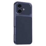 For iPhone 16 Phone Case Lambskin Texture PC TPU PU Leather Shockproof Protective Cover