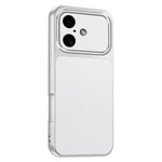 For iPhone 16 Phone Case Lambskin Texture PC TPU PU Leather Shockproof Protective Cover