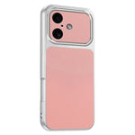 For iPhone 16 Phone Case Lambskin Texture PC TPU PU Leather Shockproof Protective Cover