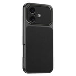 For iPhone 16 Phone Case Lambskin Texture PC TPU PU Leather Shockproof Protective Cover