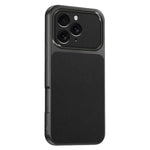For iPhone 16 Pro Max Phone Case Lambskin Texture PC TPU PU Leather Shockproof Protective Cover