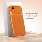 Til iPhone 17e / 16e Telefoncover Lammeskindsstruktur PC TPU PU Læder Stødsikkert Beskyttende Cover