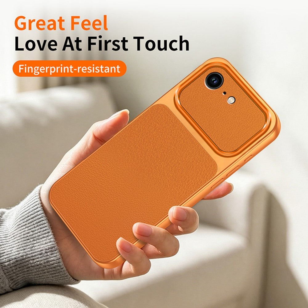 Til iPhone 17e / 16e Telefoncover Lammeskindsstruktur PC TPU PU Læder Stødsikkert Beskyttende Cover