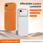 Til iPhone 17e / 16e Telefoncover Lammeskindsstruktur PC TPU PU Læder Stødsikkert Beskyttende Cover