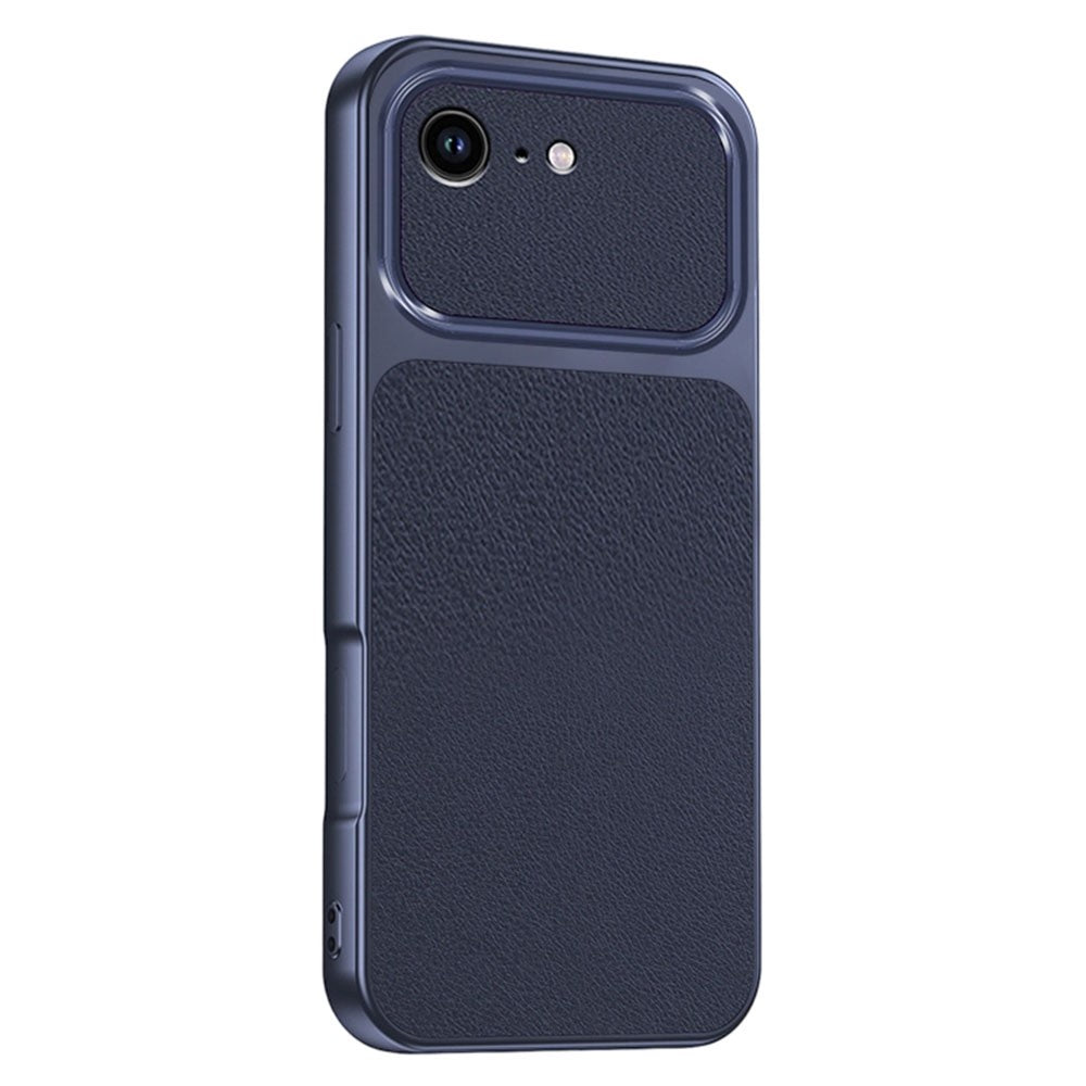 Til iPhone 17e / 16e Telefoncover Lammeskindsstruktur PC TPU PU Læder Stødsikkert Beskyttende Cover