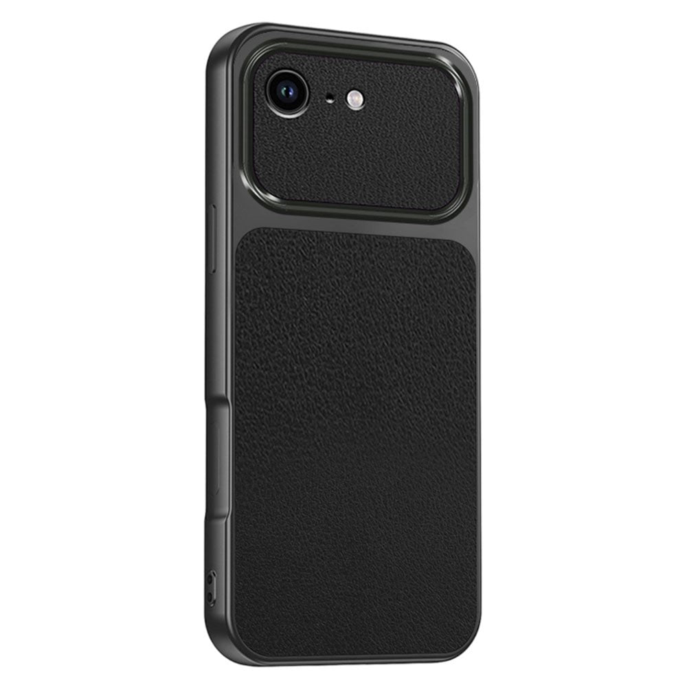 Til iPhone 17e / 16e Telefoncover Lammeskindsstruktur PC TPU PU Læder Stødsikkert Beskyttende Cover