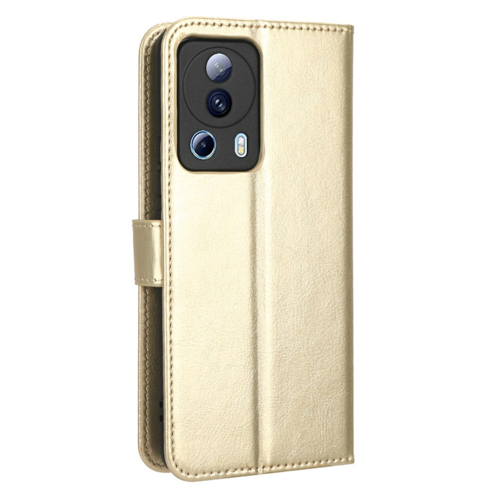 Xiaomi Civi 2 5G / 12 Lite NE 5G / 13 Lite PU-läderfodral med flipfunktion, Crazy Horse-textur, plånbok, magnetiskt mobilfodral med rem