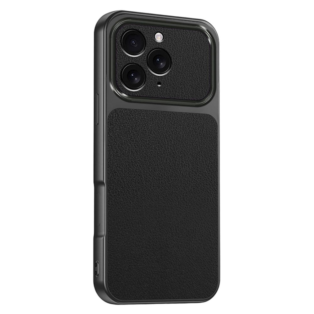 For iPhone 14 Pro Max Phone Case Lambskin Texture PC TPU PU Leather Shockproof Protective Cover