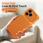 For iPhone 13 Pro Max Phone Case Lambskin Texture PC TPU PU Leather Shockproof Protective Cover