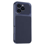 iPhone 13 Pro Max mobilskal lammskinnstextur PC TPU PU-läder stötsäkert skyddande fodral
