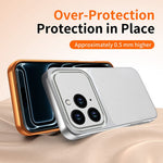 For iPhone 13 Pro Phone Case Lambskin Texture PC TPU PU Leather Shockproof Protective Cover
