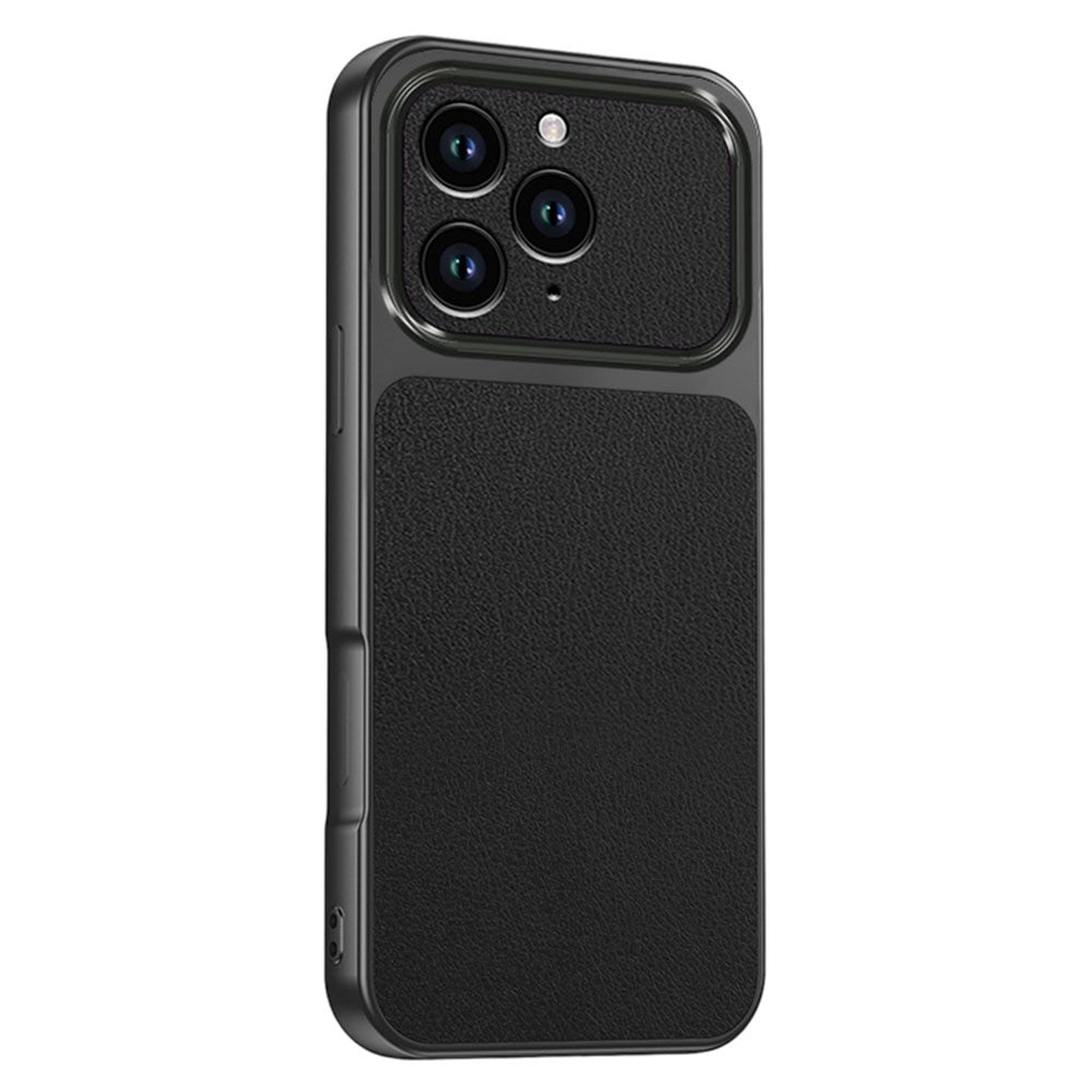 For iPhone 13 Pro Phone Case Lambskin Texture PC TPU PU Leather Shockproof Protective Cover