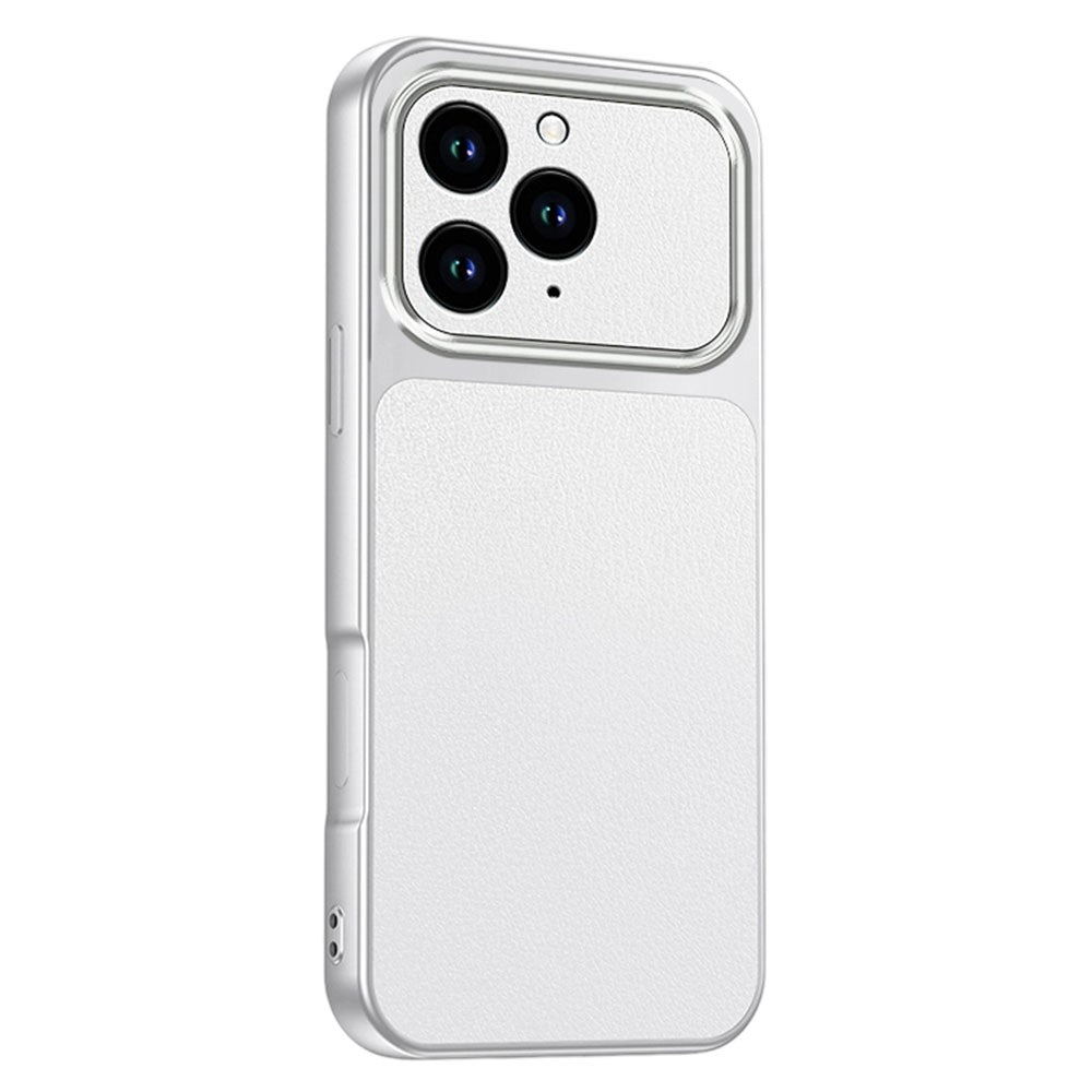 For iPhone 13 Pro Phone Case Lambskin Texture PC TPU PU Leather Shockproof Protective Cover
