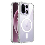 Clear Magnetic Case for OnePlus 15 5G Airbag Shockproof 2.0mm TPU + PC Phone Cover