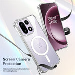 Clear Magnetic Case for OnePlus 15 5G Airbag Shockproof 2.0mm TPU + PC Phone Cover