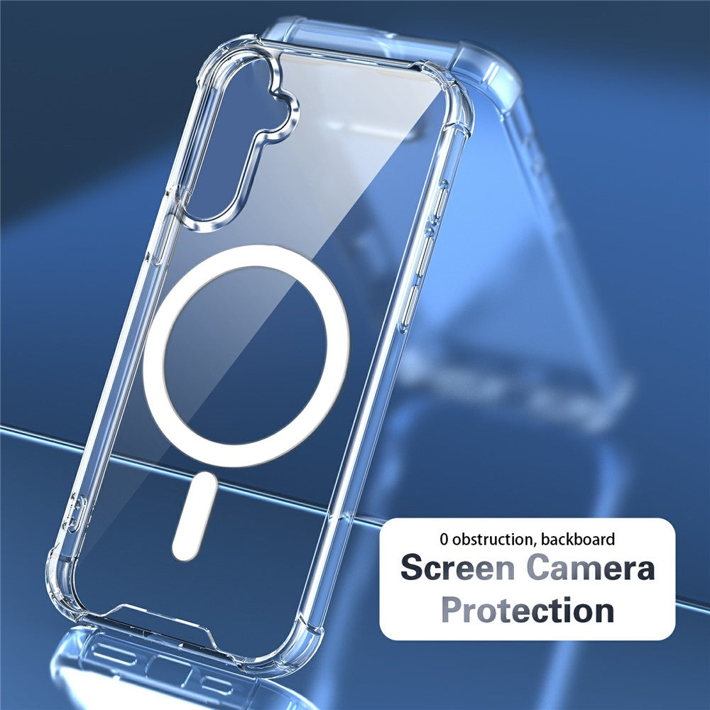 Clear Magnetic Case for Samsung Galaxy A27 5G  /  M47 5G Airbag Shockproof 2.0mm TPU + PC Phone Cover