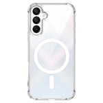 Gennemsigtigt magnetisk cover til Samsung Galaxy A16 5G / A16 4G Stødsikkert cover med airbag 2,0 mm TPU + PC