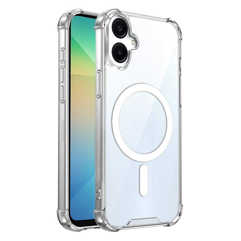 Genomskinligt magnetiskt skal för Samsung Galaxy A06 4G / A06 5G / A07 5G / A08 5G / A08 4G Airbag Stötsäker 2.0mm TPU + PC mobilskal