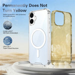 Genomskinligt magnetiskt skal för Samsung Galaxy A06 4G / A06 5G / A07 5G / A08 5G / A08 4G Airbag Stötsäker 2.0mm TPU + PC mobilskal
