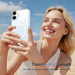 Genomskinligt magnetiskt skal för Samsung Galaxy A06 4G / A06 5G / A07 5G / A08 5G / A08 4G Airbag Stötsäker 2.0mm TPU + PC mobilskal