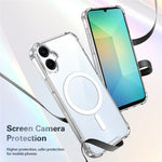 Genomskinligt magnetiskt skal för Samsung Galaxy A06 4G / A06 5G / A07 5G / A08 5G / A08 4G Airbag Stötsäker 2.0mm TPU + PC mobilskal