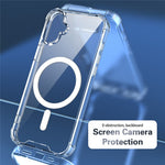 Genomskinligt magnetiskt skal för Samsung Galaxy A06 4G / A06 5G / A07 5G / A08 5G / A08 4G Airbag Stötsäker 2.0mm TPU + PC mobilskal