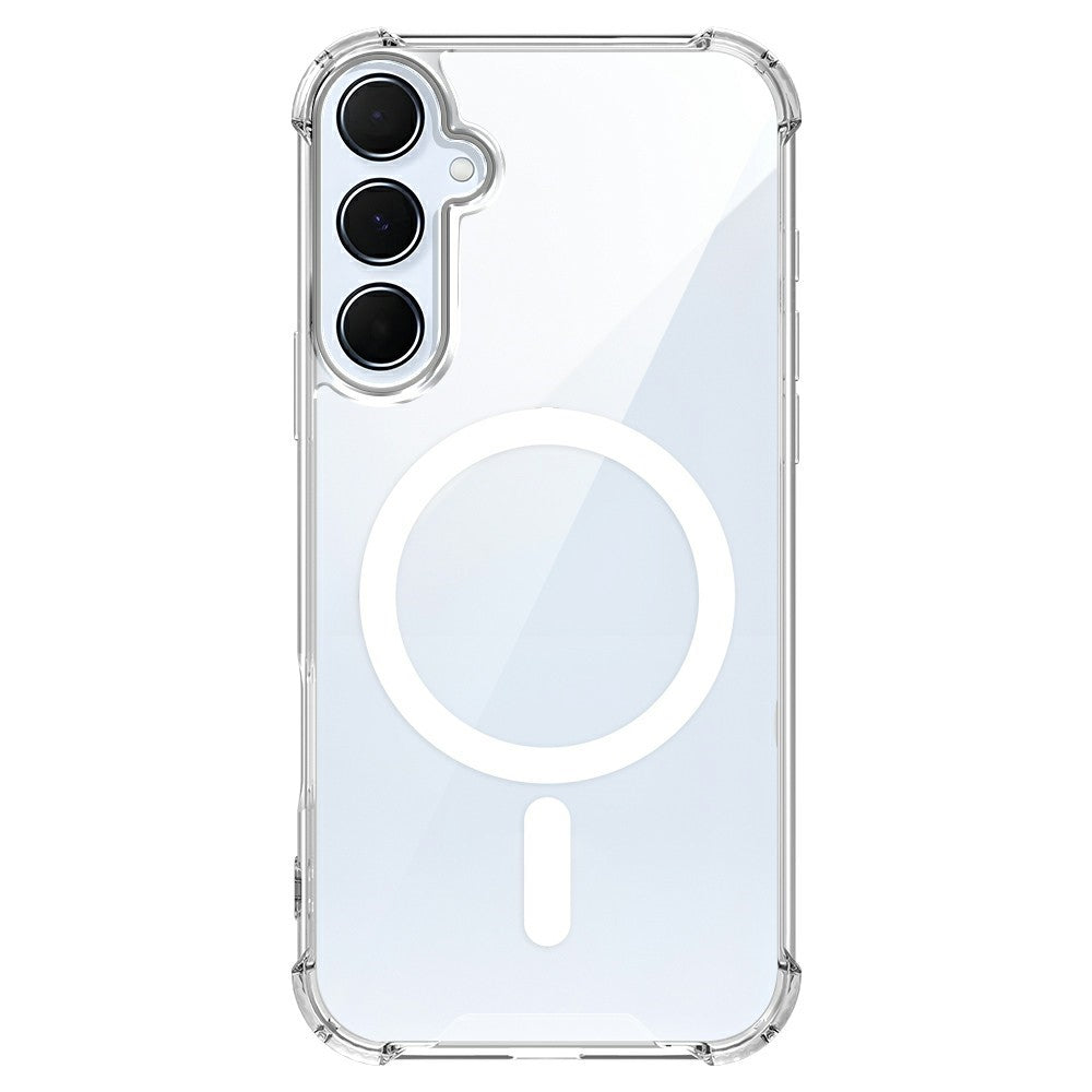 Clear Magnetic Case for Samsung Galaxy A55 5G Airbag Shockproof 2.0mm TPU + PC Phone Cover