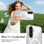 Clear Magnetic Case for Samsung Galaxy S26+ Airbag Shockproof 2.0mm TPU + PC Phone Cover